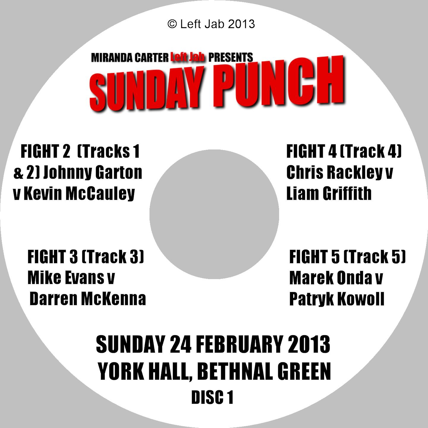 Sunday Punch DVD